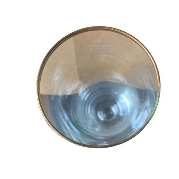 Pre Owned Marke Clausthaler German Beer Gold Rim Footed Pilsner Glass Classic - Picture 6 of 12